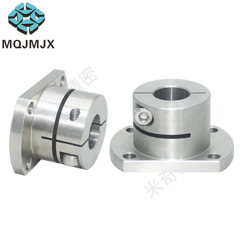 1pc Flange Guide Shaft Bracket Standard Open Shaft Fixing Bracket Stainless Steel Optical Axis Bracket Seat For 3D Printers