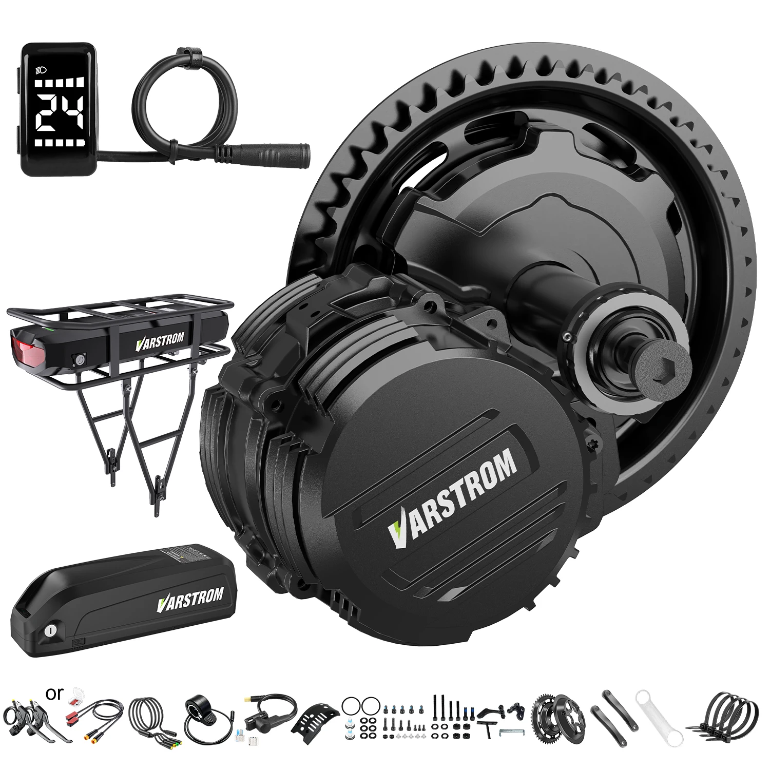 [EU-Lager] Varstrom TSDZ2B TSDZ8 TSDZ16 Mittelmotor-Kit Tongsheng 48V 500W 750W 1000W Drehmomentsensor E-Bike Umbausatz 80N.m 140N.m 160N.m Leistungsstarker Hochdrehmoment-Elektromotor für