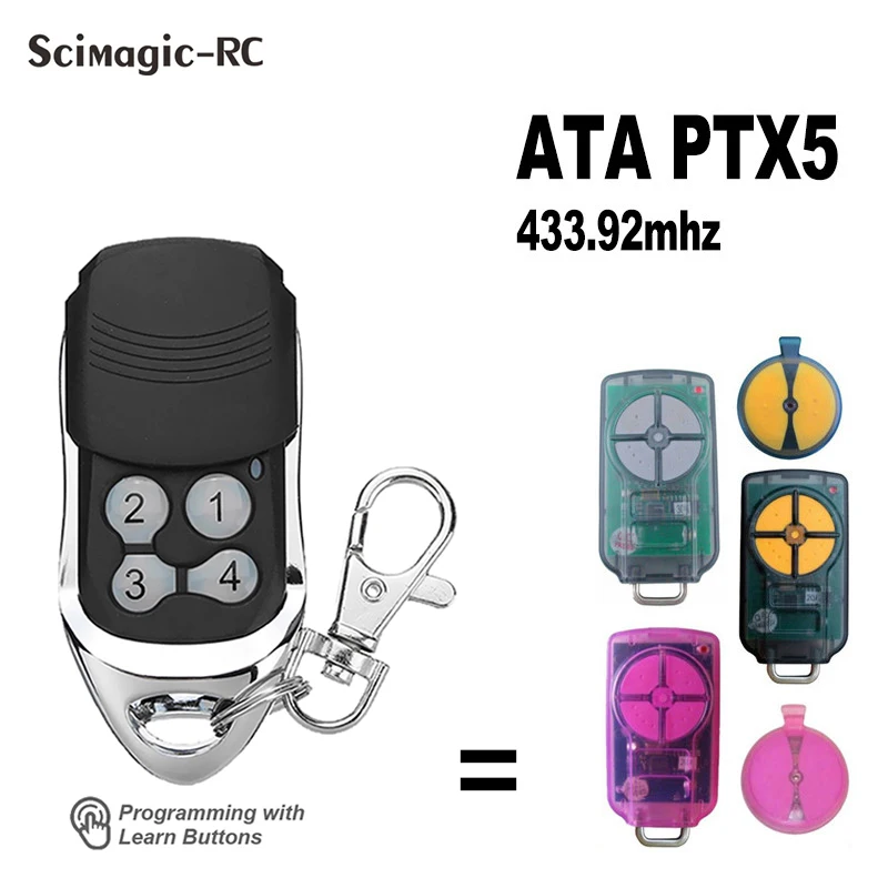 

ATA PTX5v2 PTX-5 v1 TrioCode/Tricode GDO Gate/Garage Door Remote Control ATA PTX5V1 Transmitter