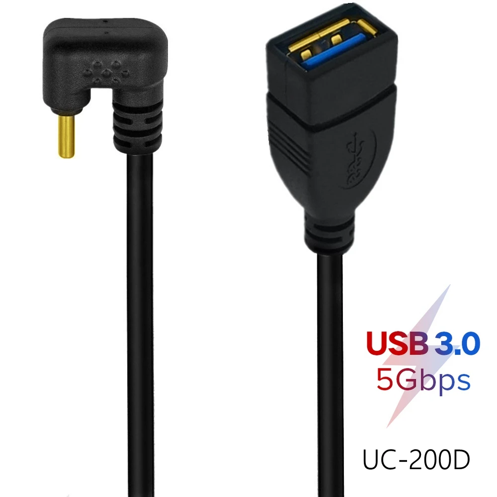 3.0 USB w kształcie litery U 90 stopni 2.0 do adaptera męskiego adaptera C OTG do sterownika lampy błyskowej Xiaomi Redmi Oneplus Realme