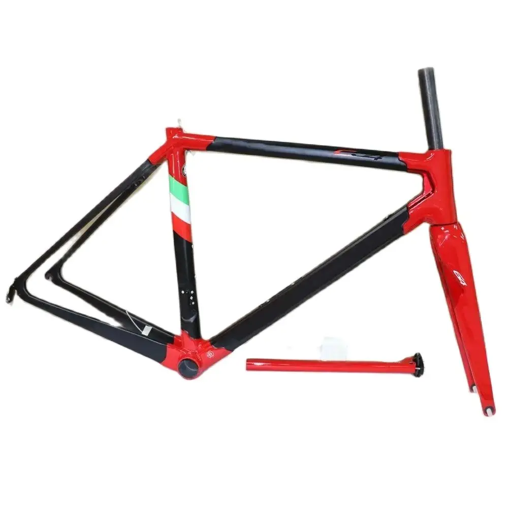 Black Red C64 Carbon Bicycle Frame 30 Colors Rim V Brake Road Bike Carbon Frameset