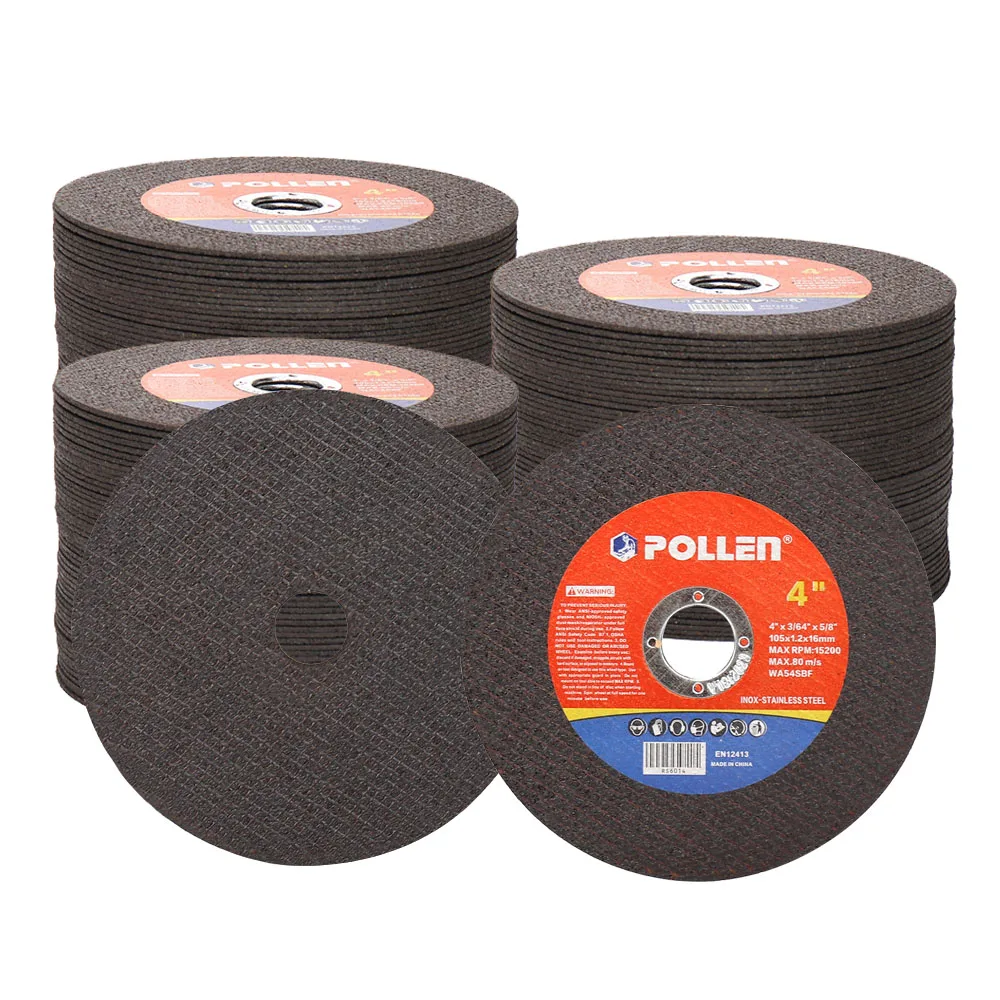 10pcs 4inch Resin Cutting Stainless Steel Discs Cut Off Wheels Flap Sanding Discs Metal Steel Grinding Discs for Angle Grinder
