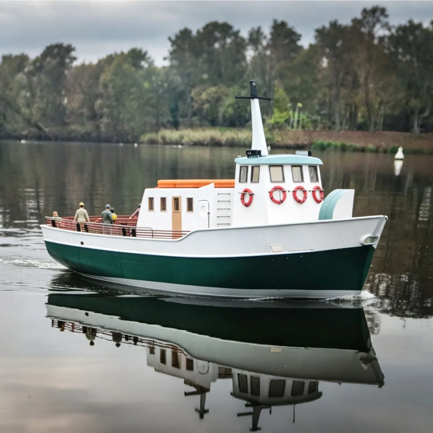 1/25 RC Ships 80cm ABS Material Ferry Remote Control Boat 3D Segmented Printed RC Schiffe Model Kit Ship Toy
