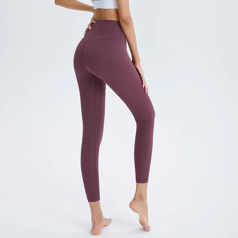 

Women's Yoga Pants High-Waisted High-Elasticity Logo-Printed Long Leggings for Pilates and Fitness