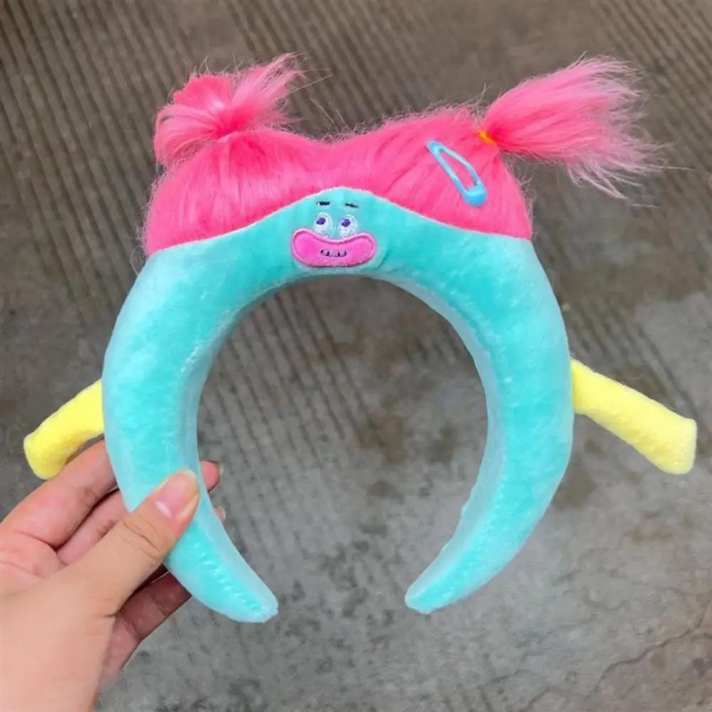 Women Hair Hoop Soft Comfortable Headband Colorful Cartoon Plush Headband Soft Elastic Hair Fixation for Women for Photos