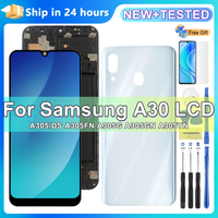 6.4'' Display For Samsung A30 A305/DS A305FN LCD Display with Frame Touch Screen Digitizer Assembly For Samsung A30 Screen