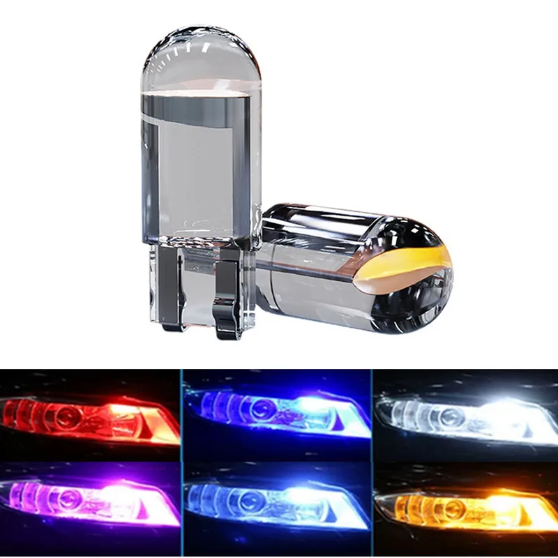 

2/4 шт. T10 W5W 194 светодиодная лампа CANBUS COB/1smd 12 В для салона автомобиля, лампа для чтения, габаритные огни, лампы для номерного знака, хрустальный сигнал