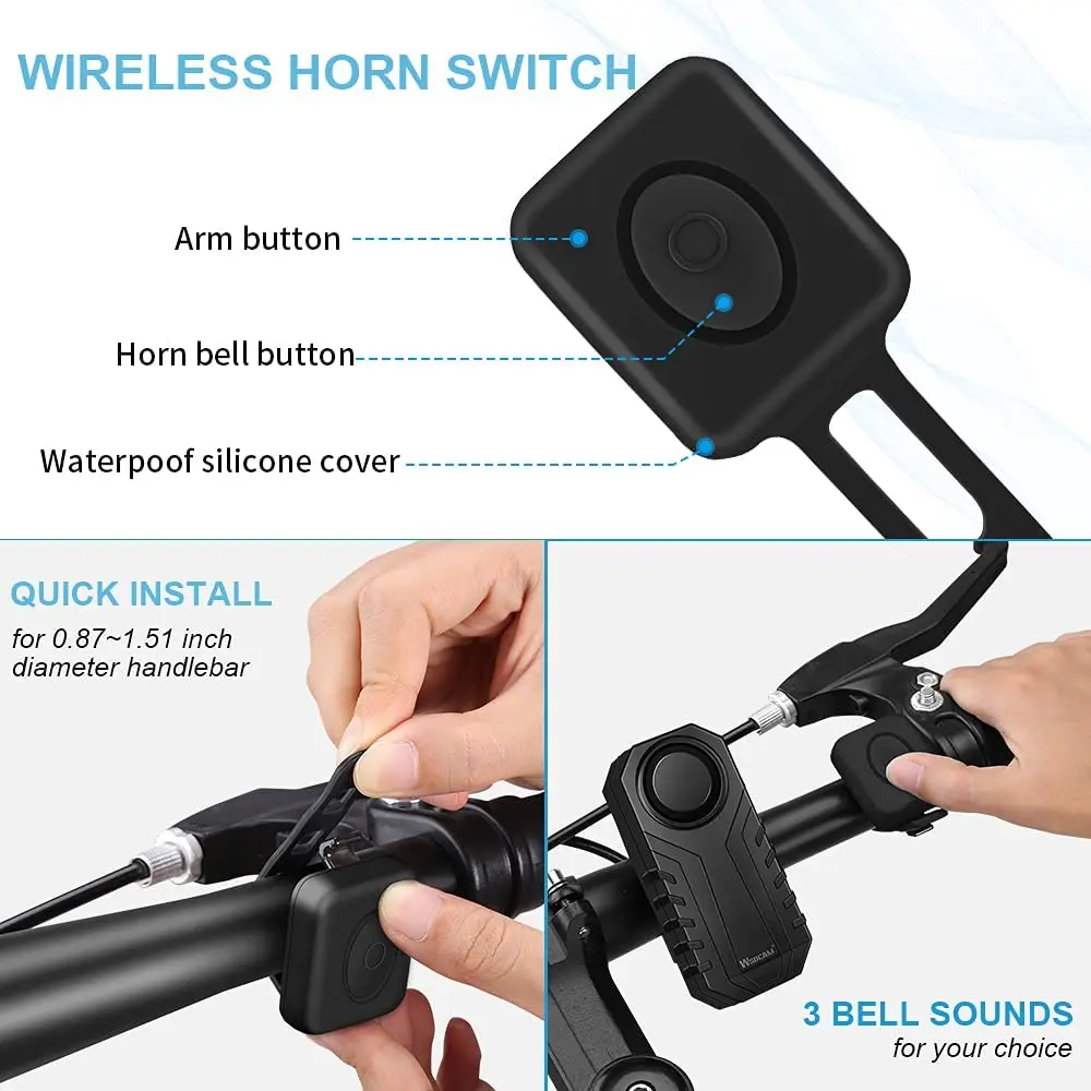 Bicycle Alarm Accessories Bike Horn