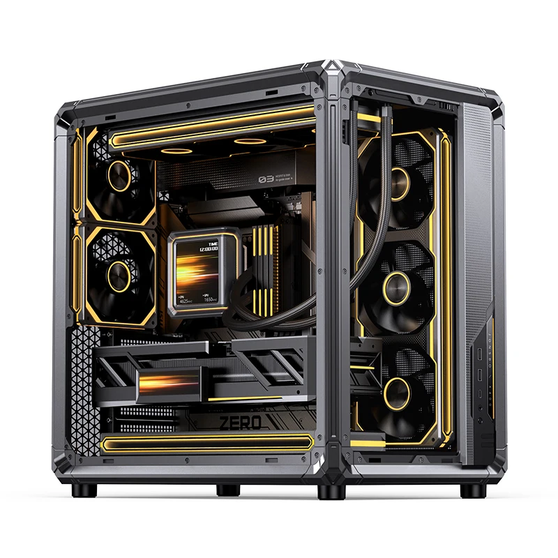 JONSBO X400 Sea View Room Desktop Chassis Esports Framework ATX Case Support Back Plug/360 Water Cooling/13 Fan Positions
