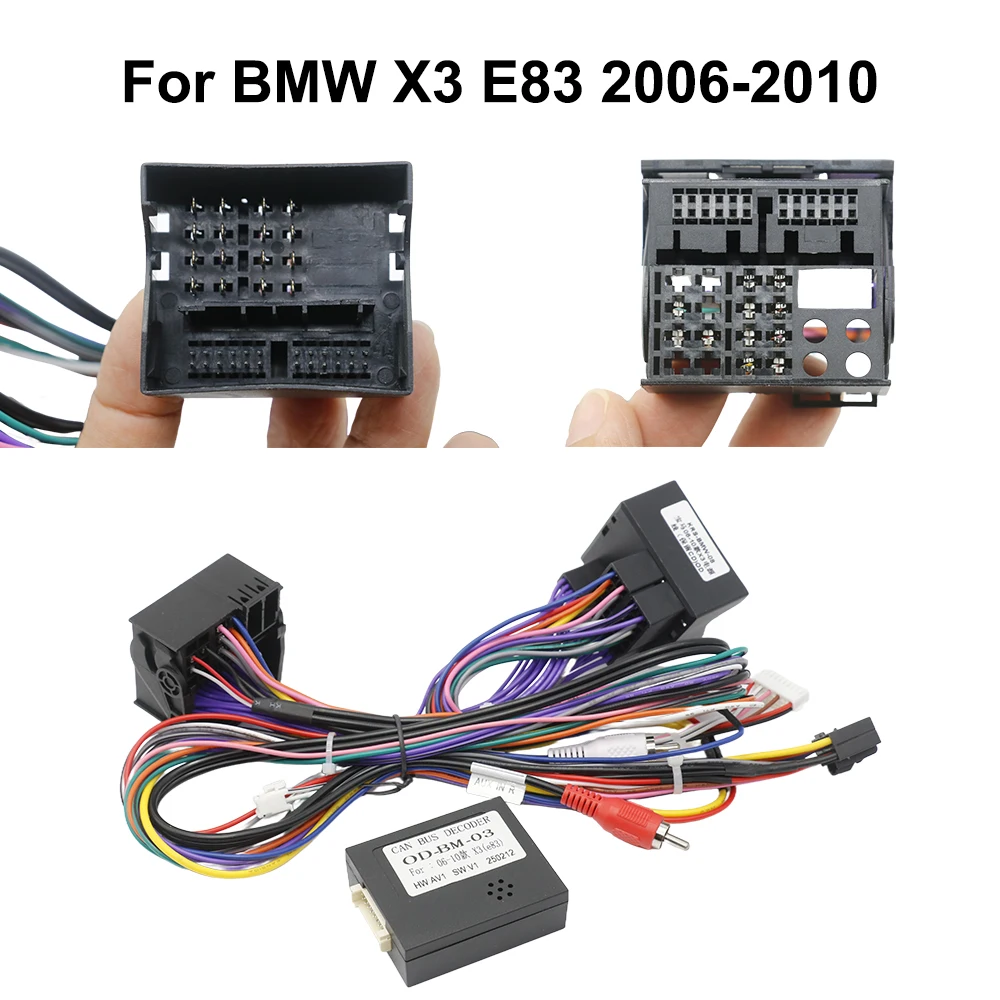 

Car Radio Fascia Frame for BMW X3 E83 2006-2010 | 2DIN Android Stereo Dash Panel Trim Kit MP5 Installation