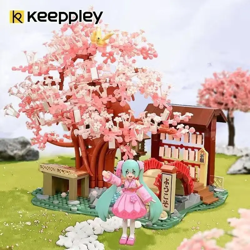 

Keeppley Hatsune Miku Sakura Slope K20901 обучающие строительные блоки для девочек DIY сборная игрушка креативный подарок