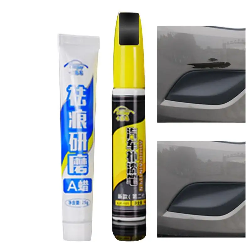 

Repair Pen For Car Scratch 12ml 2-in-1 Paint Scratch Repair Weatherproof Liquid Pen Quick Easy Car Exterior Care Pen With