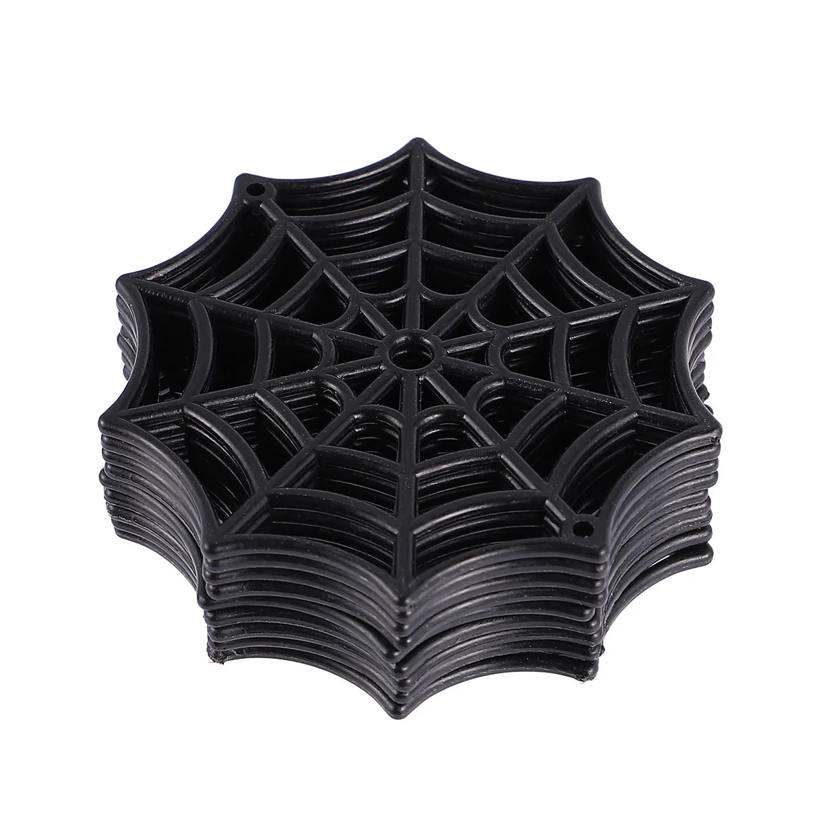 Halloween Plastic Spider Web Festive Supplies Cobweb Decorations Black Party Favors Mini Spiders Office