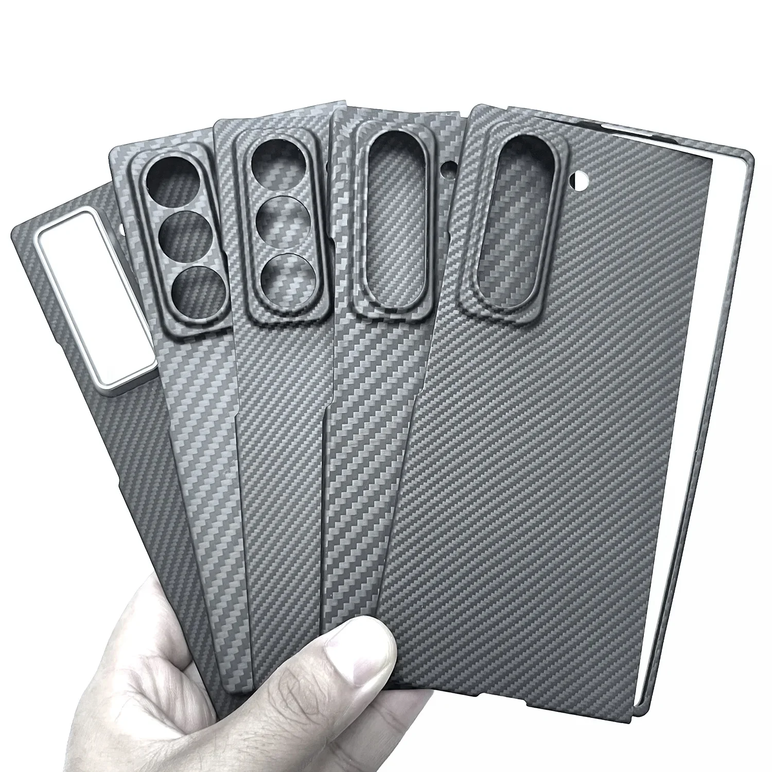 

Натуральный чехол из углеродного волокна для Samsung Galaxy Z Fold W25 SE, специальный матовый ультратонкий тонкий защитный чехол из жесткого арамидного волокна