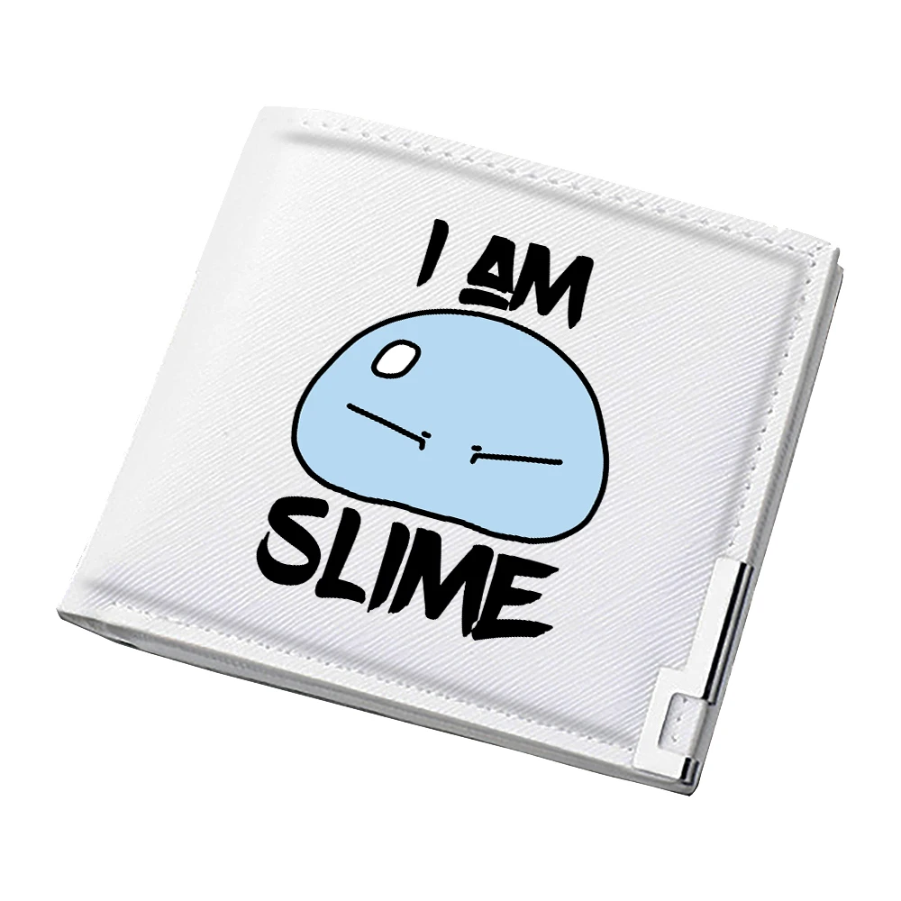 That Time I Got Reincarnated as a Slime Anime Short Wallet Kawaii ID Card Holder White Pu Leather Cartoon Purse Unisex Money Bag view 3