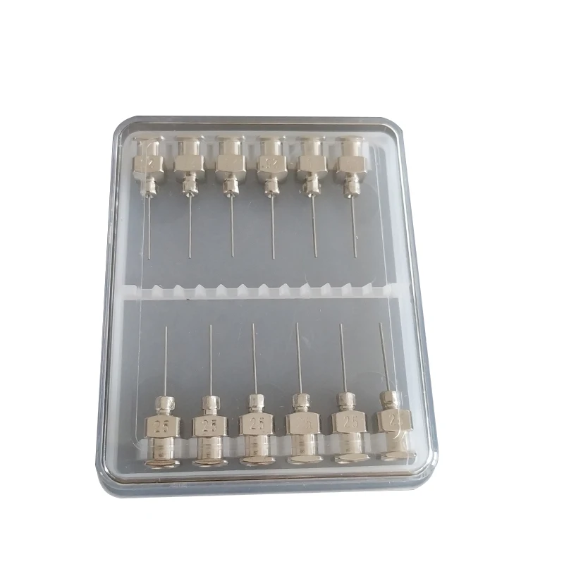 

Precision All Stainless Steel Needle Metal Dispensing Machine Needle Dispensing Needle Mouth Glue Needle Half Inch 12 Pack