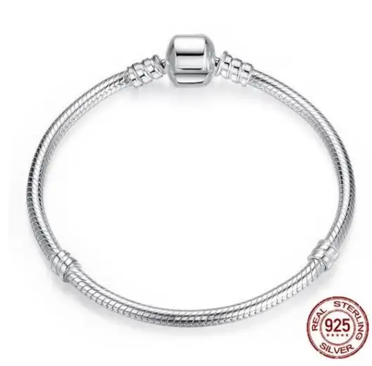 Original 925 Sterling Silver Moments Pave Heart Clasp With Crystal Pan Bracelet Bangle Fit Bead Charm DIY Europe Jewelry