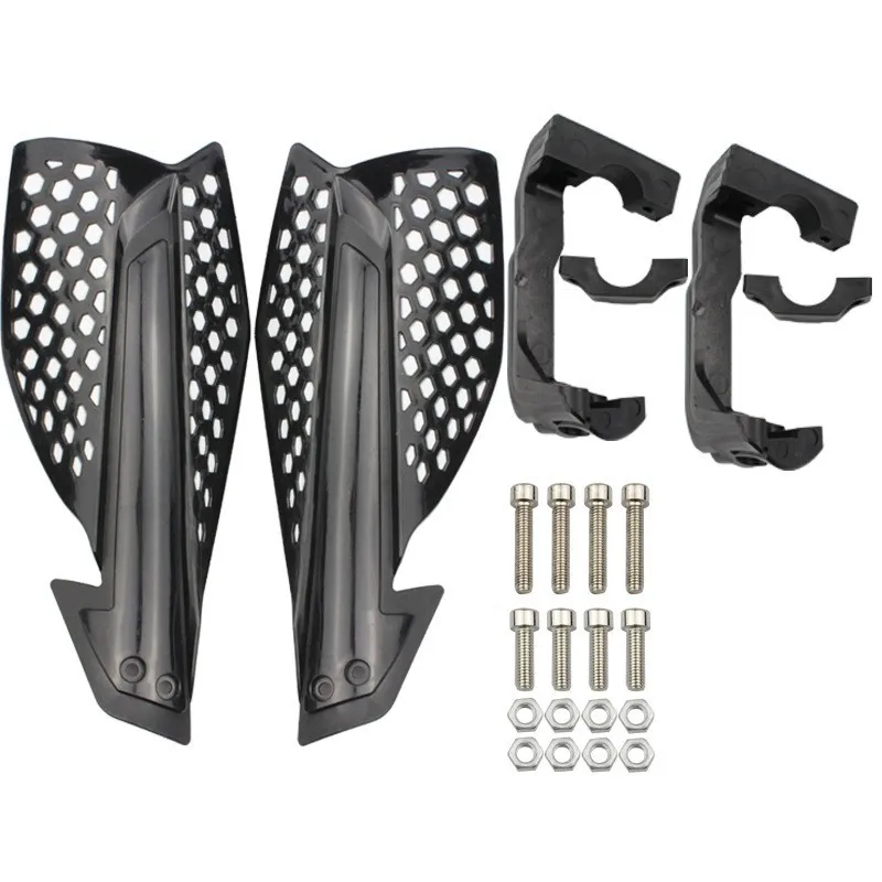 ملحقات تعديل الدراجات النارية على الطرق الوعرة، واقيات يدوية مربعة بلونين، أغطية حماية من السقوط، واقيات اليد #3