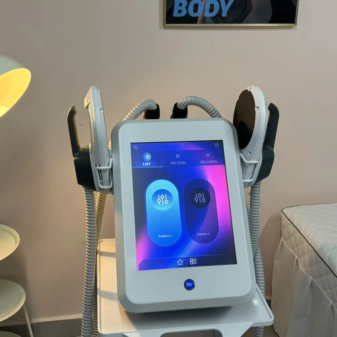 

Myoslim15T 6500W RF EMS Body Sculpt Machine – Professional Muscle Stimulator, Fat Burner, For Salon Use | Hi-EMT Technology