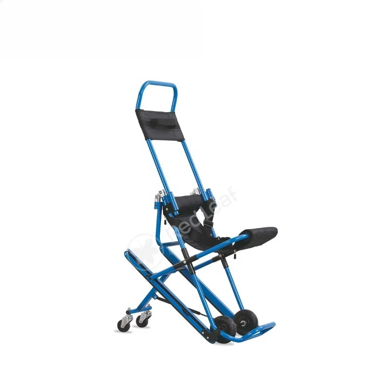 

Hospital Evacuation Folding Ambulance Wheel Chair Stair Stretcher with Unique Crawler Structure