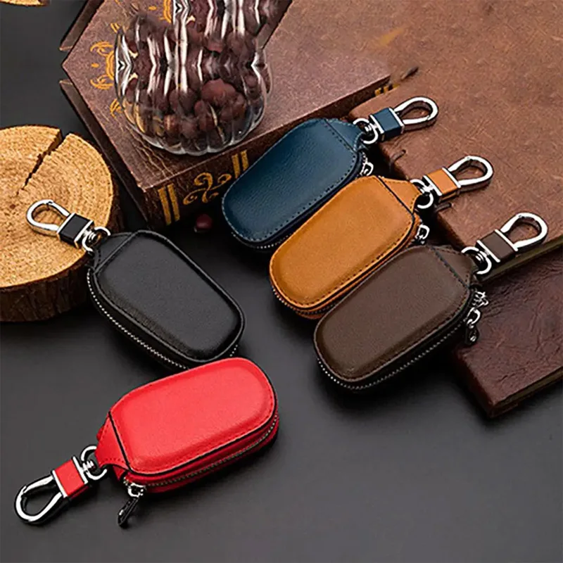 Car Key Cover Car Smart Keychain Case Holder Bag Scratch-Resistant Car Key Bag Auto Keys Organizer Dust-proof Cover