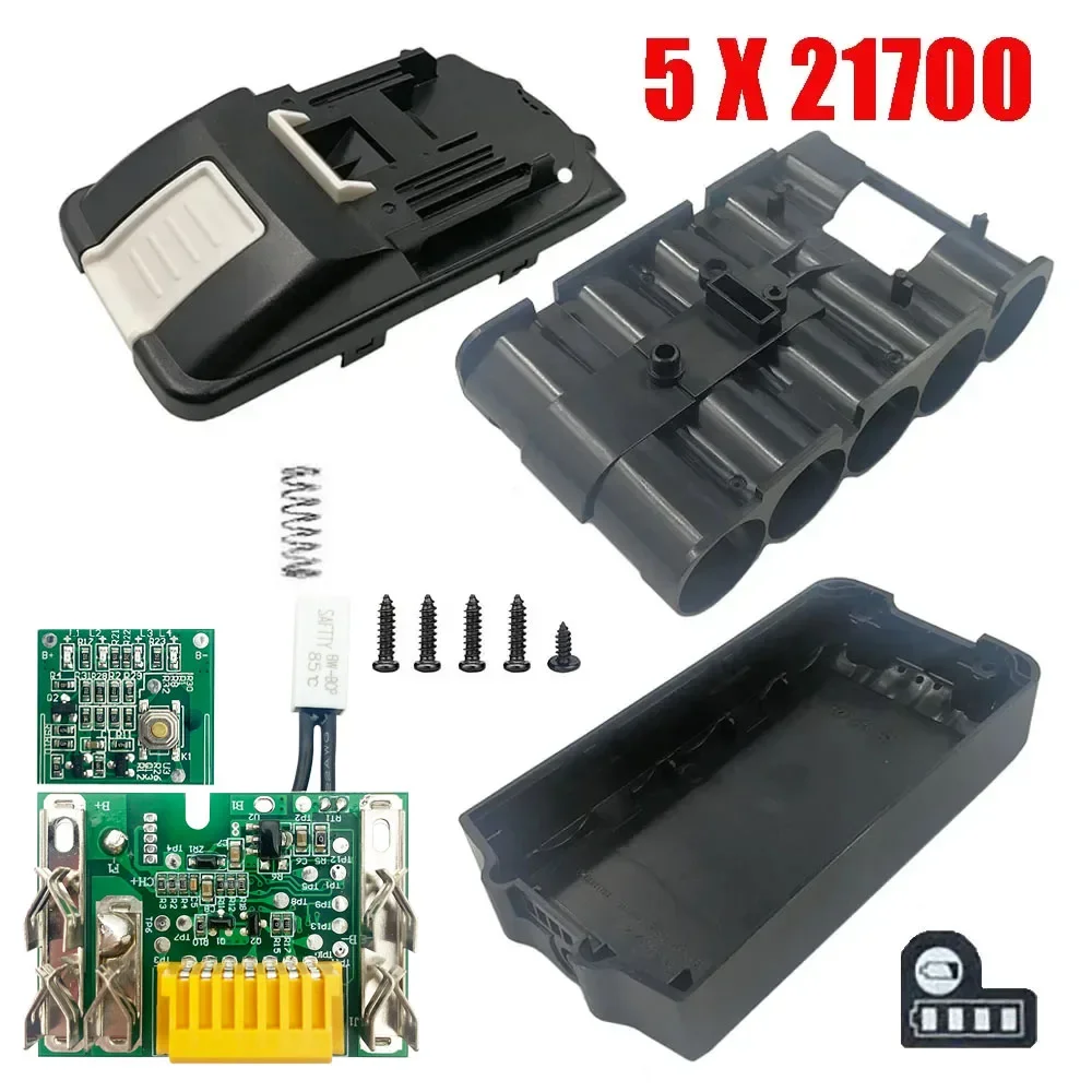 BL1830 5 X 21700 Lithium Battery Case Charging Protection Circuit Board PCB Shell Box For MAKITA 18V 3.0Ah 9.0Ah BL1860 Housings