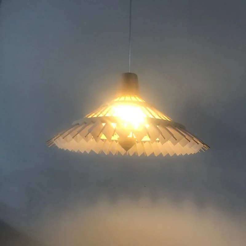 Lampadario a Led in bambù intrecciato giapponese e legno soggiorno sala da pranzo sala da cucina negozio illuminazione interna lustro lampadario a LED