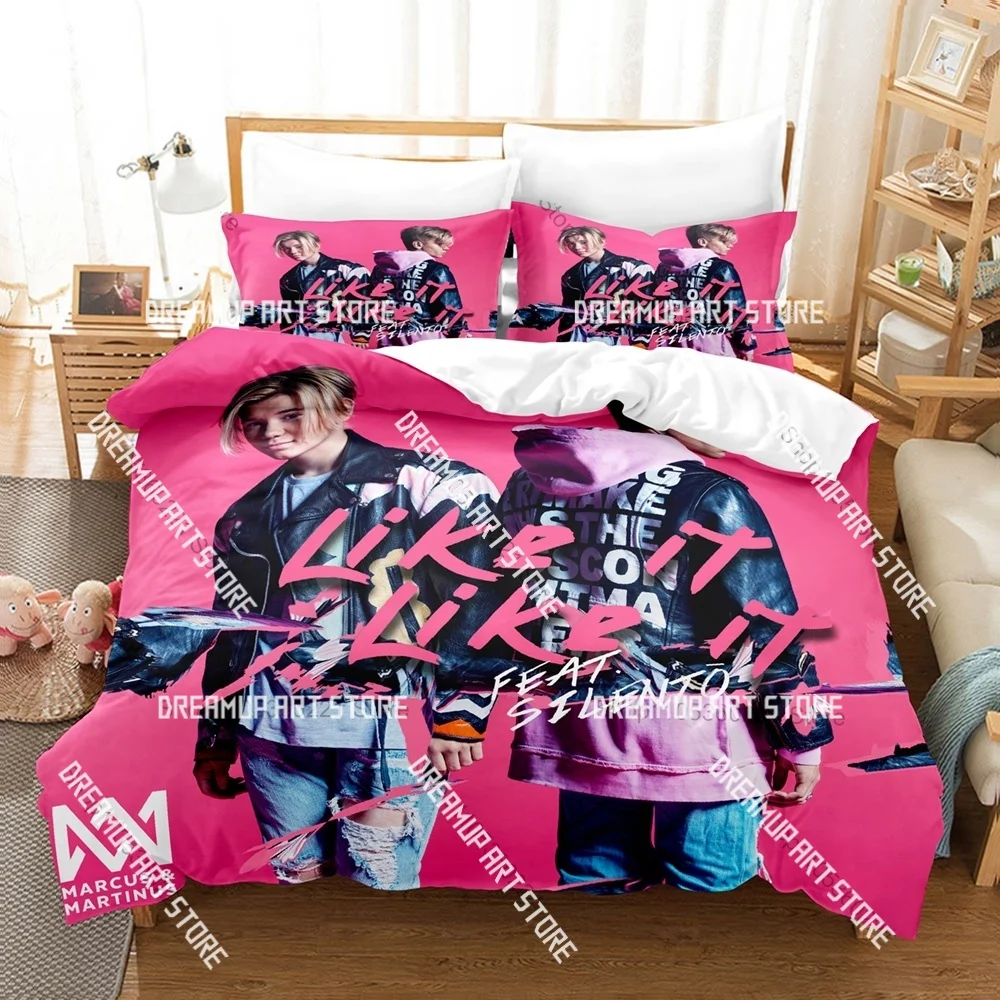3D Printed Famous Duo Marcus and Martinus Bedding Set for Boys Girls Duvet Cover Twin Queen King Full Single Double Sizes