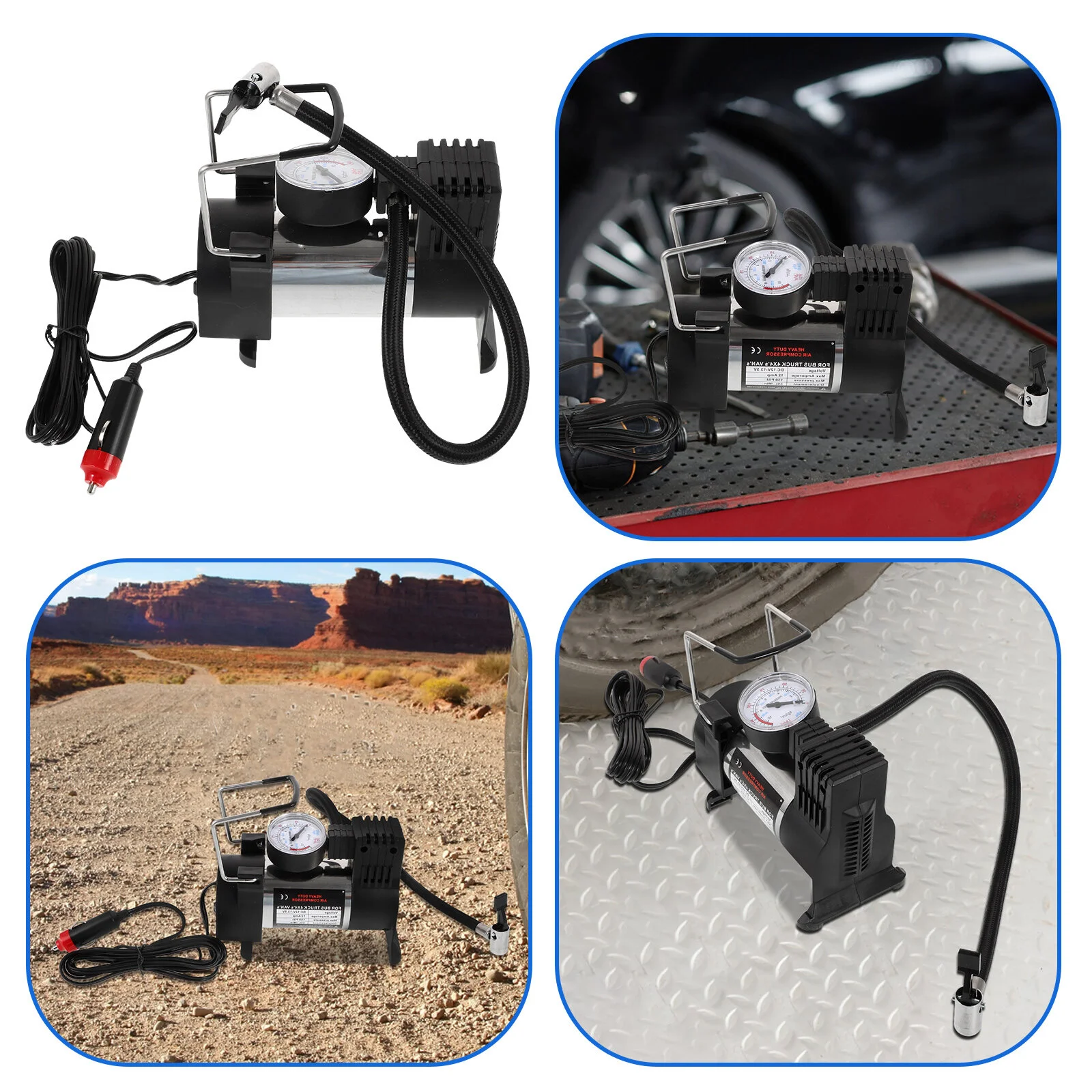 

Tire Inflator Car Air Pump Electric Compressor Portable Compressors for Inflatable