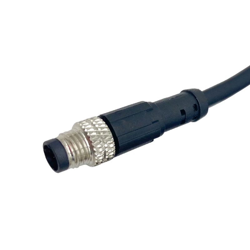 IP67 M8 Sensor Connector Cable  Waterproof Plug Male&Female Straight Angle3 4 5 6 8Pin +2m PVC Line AB Code  Screw