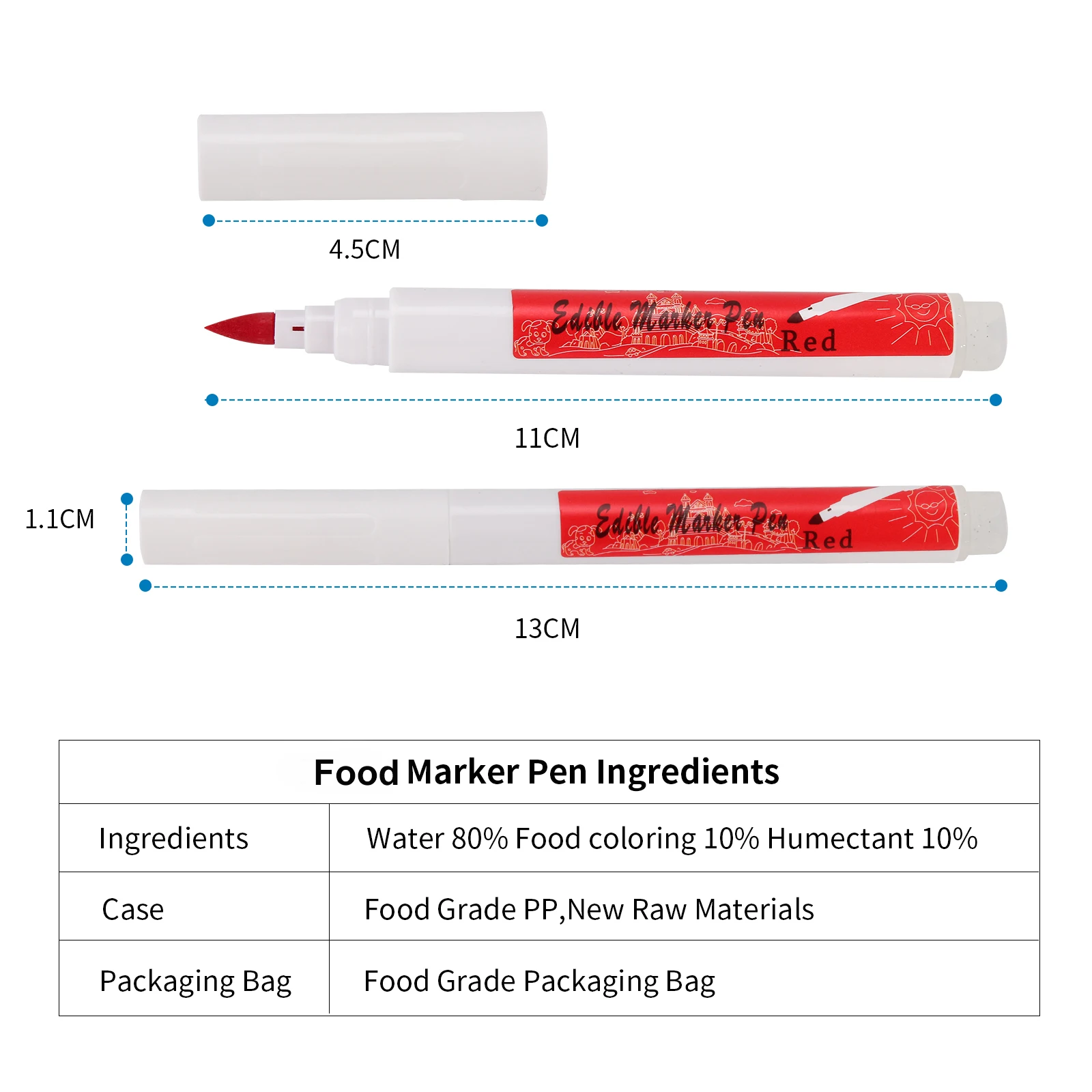 Factory sale ! Princess Food Marker Pen For Cake Decorating Tools Food Brush Pen Decoration Cake Tools