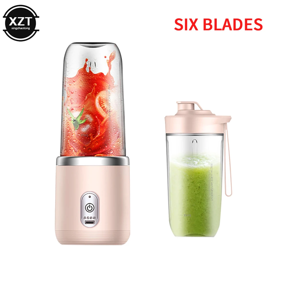 400ml Portable Mini Electric Fruit Juicer USB Charging Lemon Orange Fruit Juice Cup Smoothie Blender Machine kitchen Appliances