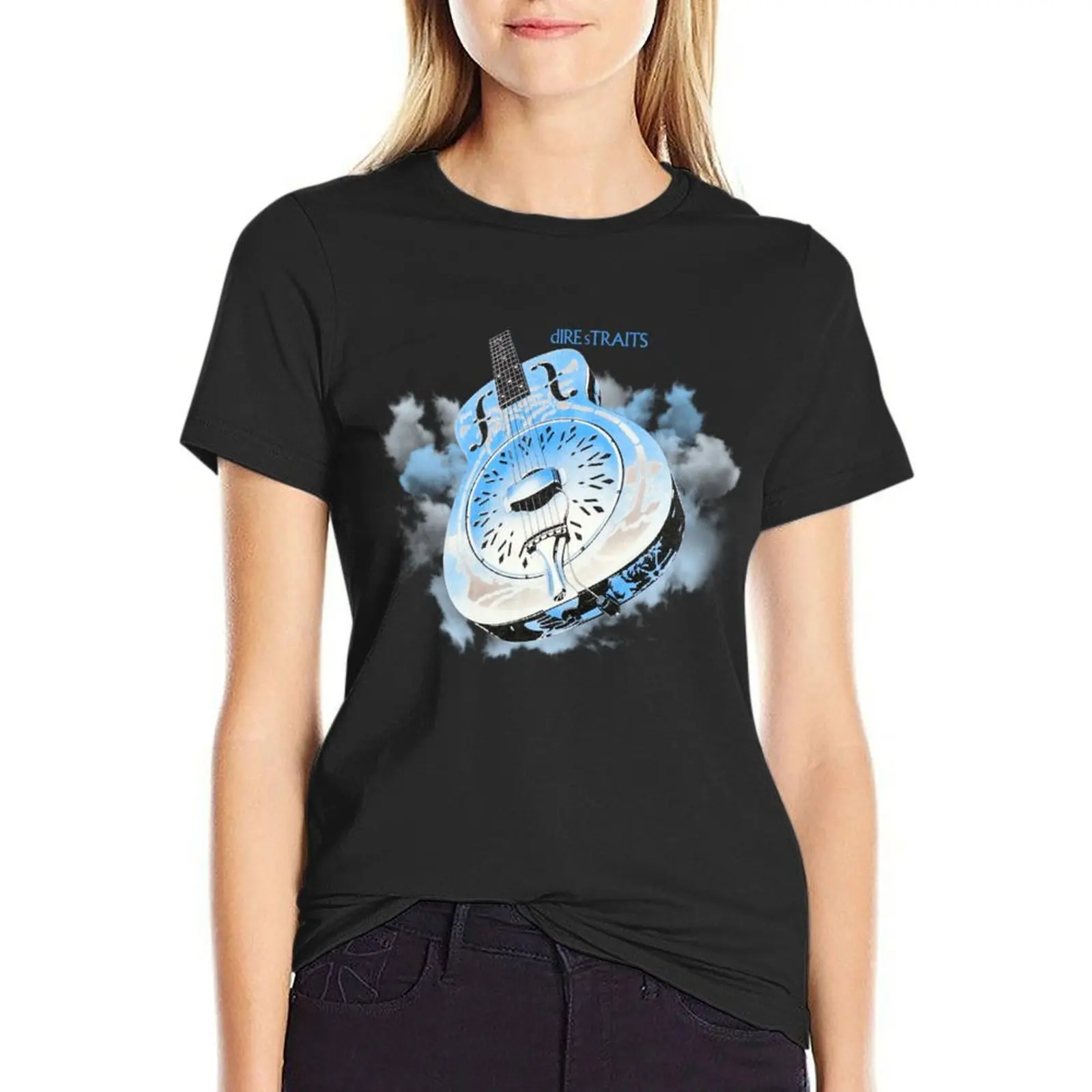 

Vintage Dire Straits Brothers In Arms 1985 Tour T-Shirt cute tops new edition funny t shirts for Women