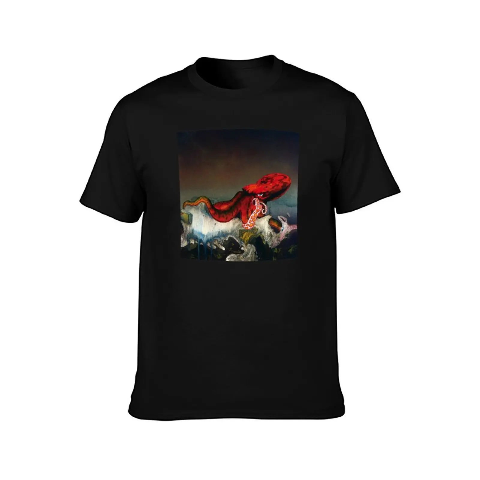 Gentle Giant Octopus T-Shirt Basic Solid Color Short Sleeve T-Shirt
