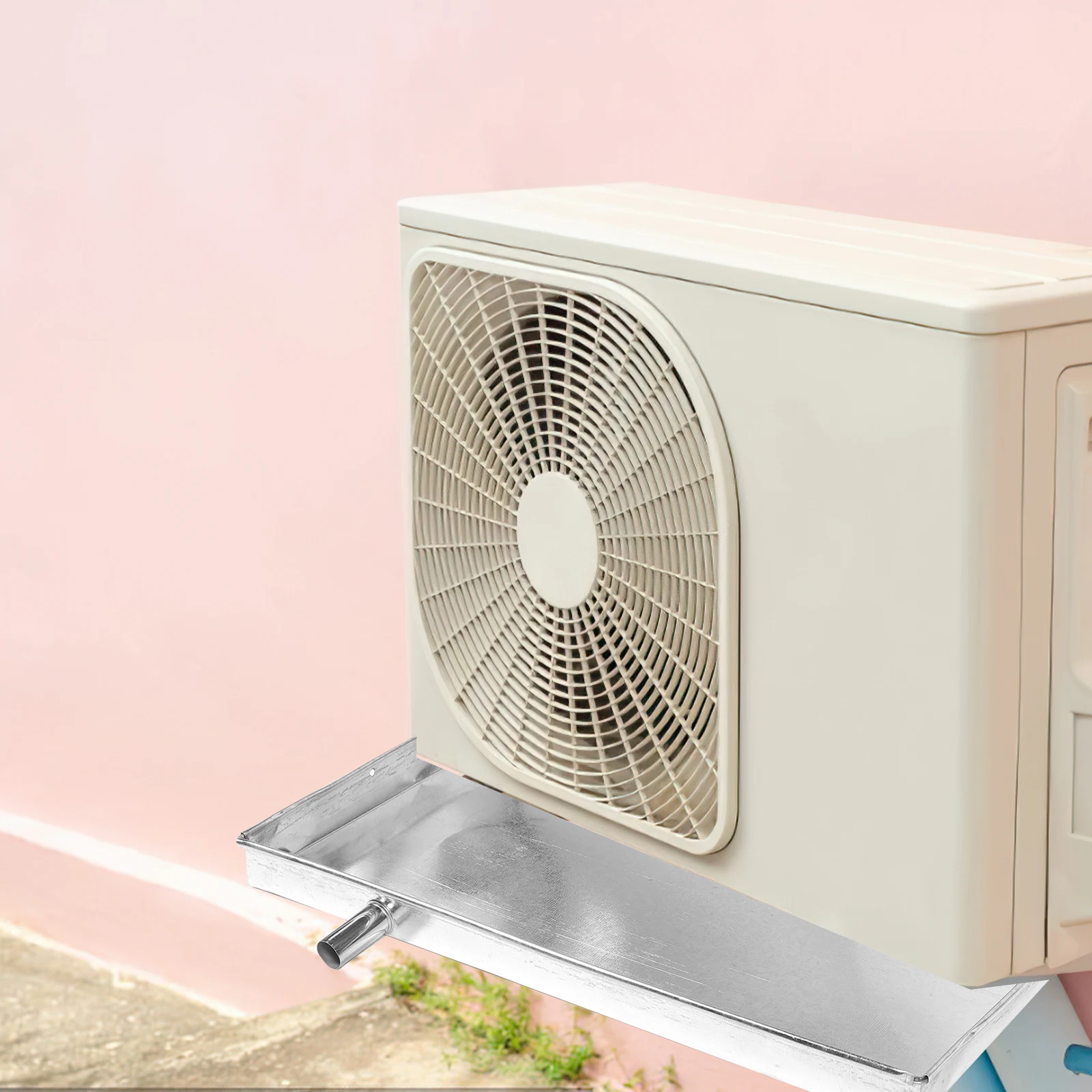 Bandeja de drenaje de aire acondicionado, bandeja de drenaje de aire acondicionado portátil, bandeja de almacenamiento de drenaje de aire acondicionado, bandeja de drenaje de metal duradera