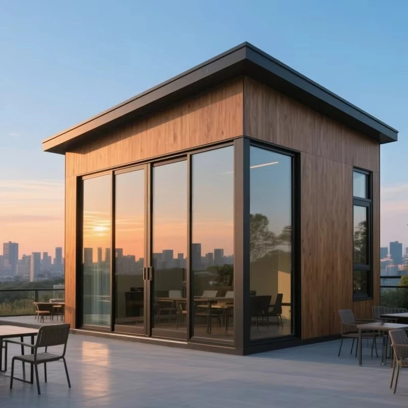 Customized Modular Prefab Folding House 20ft Expandable Container Home for Office or Studio