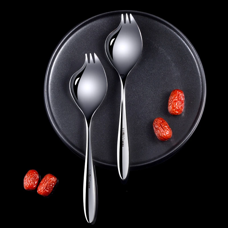 

304 Stainless Steel Dish Spoon Hotel Tableware Public Meal Spoon Canteen Large Long Handle Public Spoon Household Public Spoon