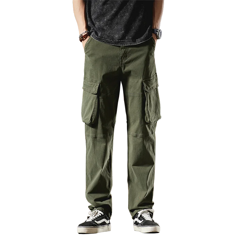 

Мужские свободные брюки на шнурке, новые модные рабочие брюки, мужские широкие брюки, модные брендовые хлопковые брюки, крутая красивая уличная одежда