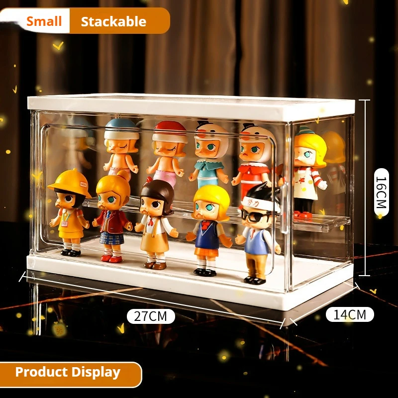 Acrylic Blind Box Hand-made Showcase Storage Box Action Figures Display Case Dust-proof Toy Doll Model Display Rack