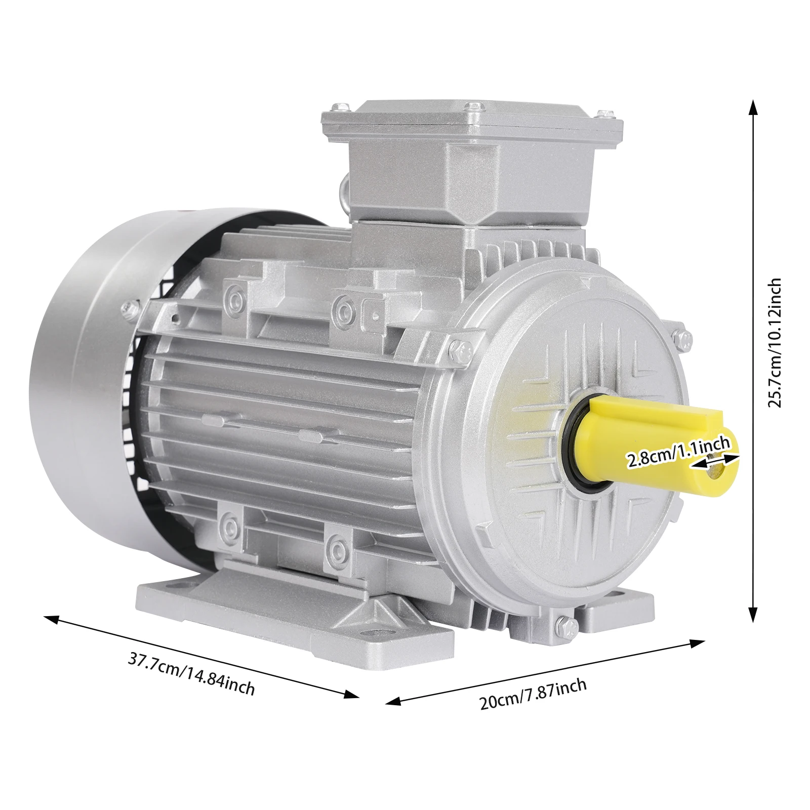 Elektromotor Hoogvermogen Enkelfasige/Driefasige Asynchrone Motor voor Machinebouw - afbeelding 1