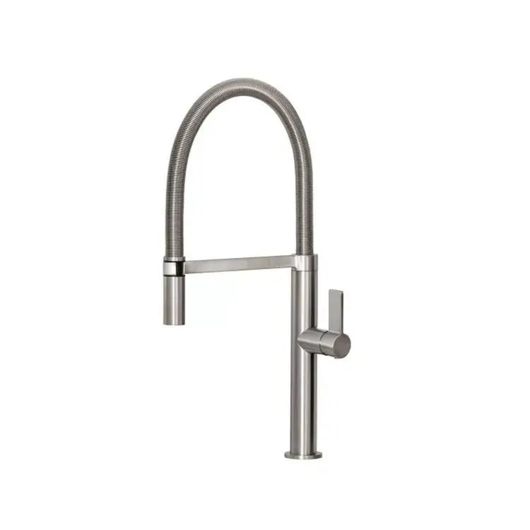 Hot and cold kitchen faucet, nozzle can be universal, easy to clean sink, brushed nickel, with kitchen sink