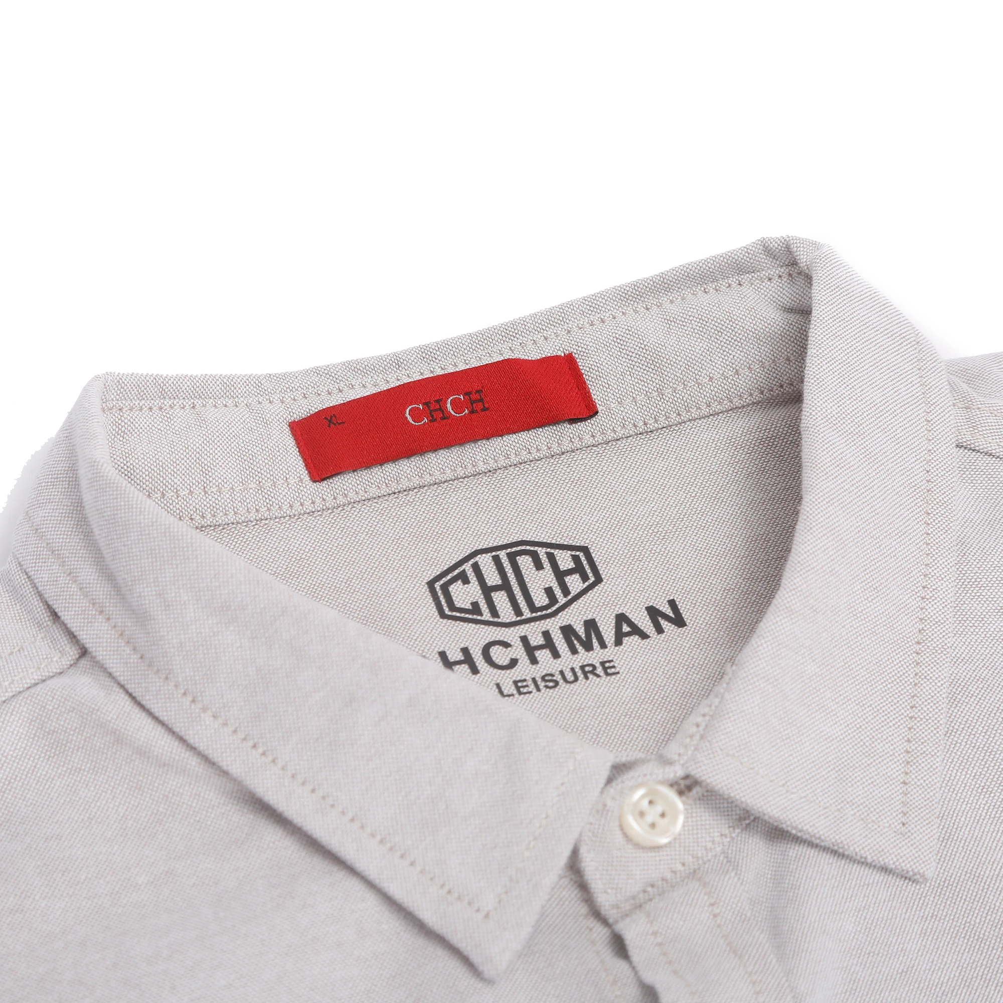 CHCH Men Shirt 100% Cotton Shirt Men Solid Color Long Sleeve High Quality Brand Shirt for Men Casual Men\'s Shirts