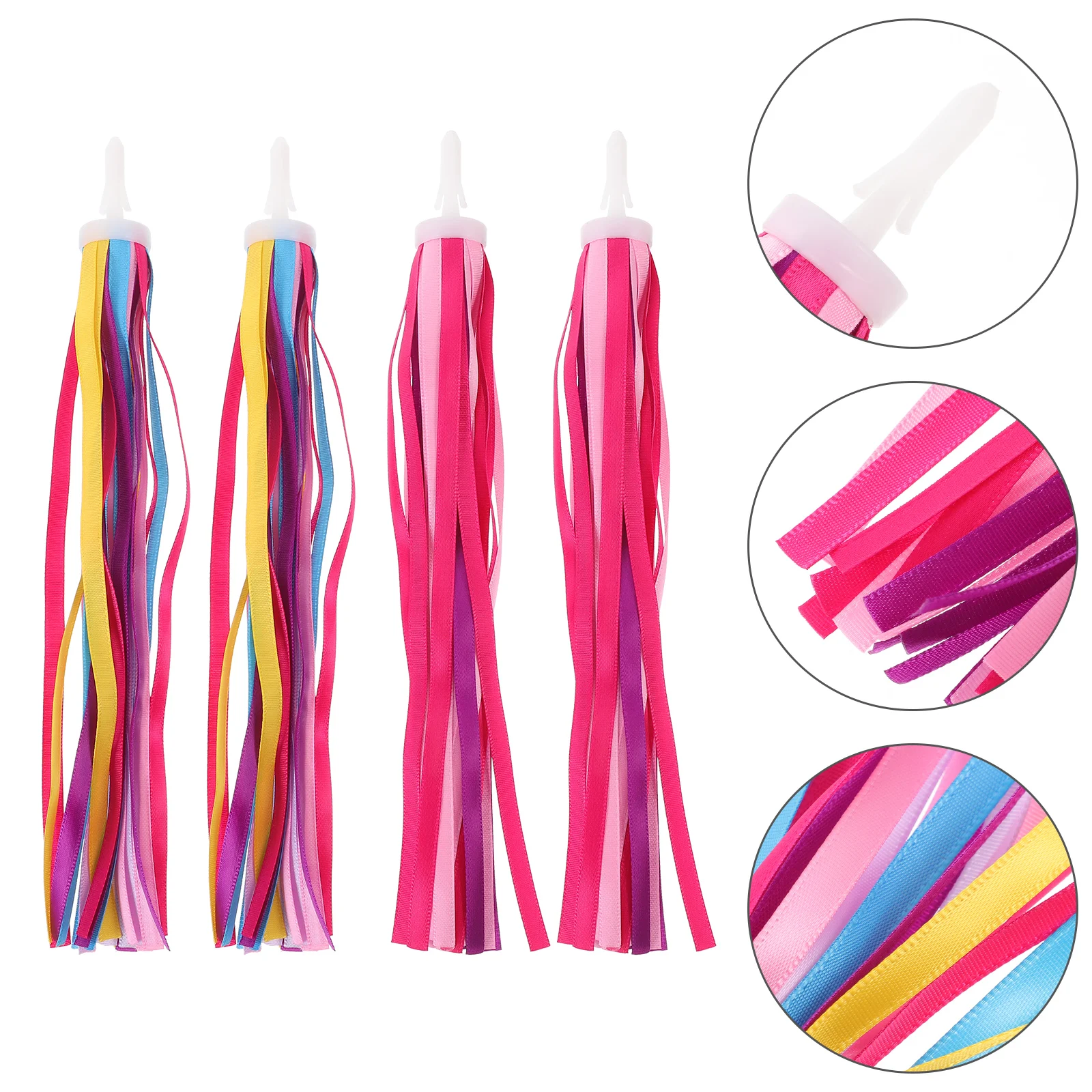 

Bike Handlebar Streamers Scooter Colorful Ribbons Durable Pp Resin Decorative Teenager Bike Decor Handlebar Hanging