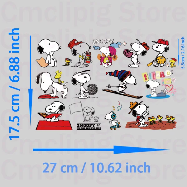 Funny Snoopy thermoadhesive patches self-adhesive DIY Sewing for children iron on transfer