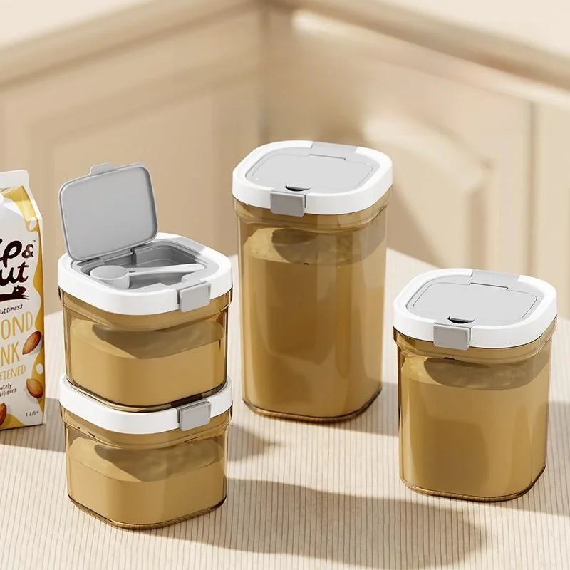 Food ade Sed Milk Poer Storage Bottle Baby Cereal Outdoors Portable Moisture Proof Light Proof Kitchen Storage Container