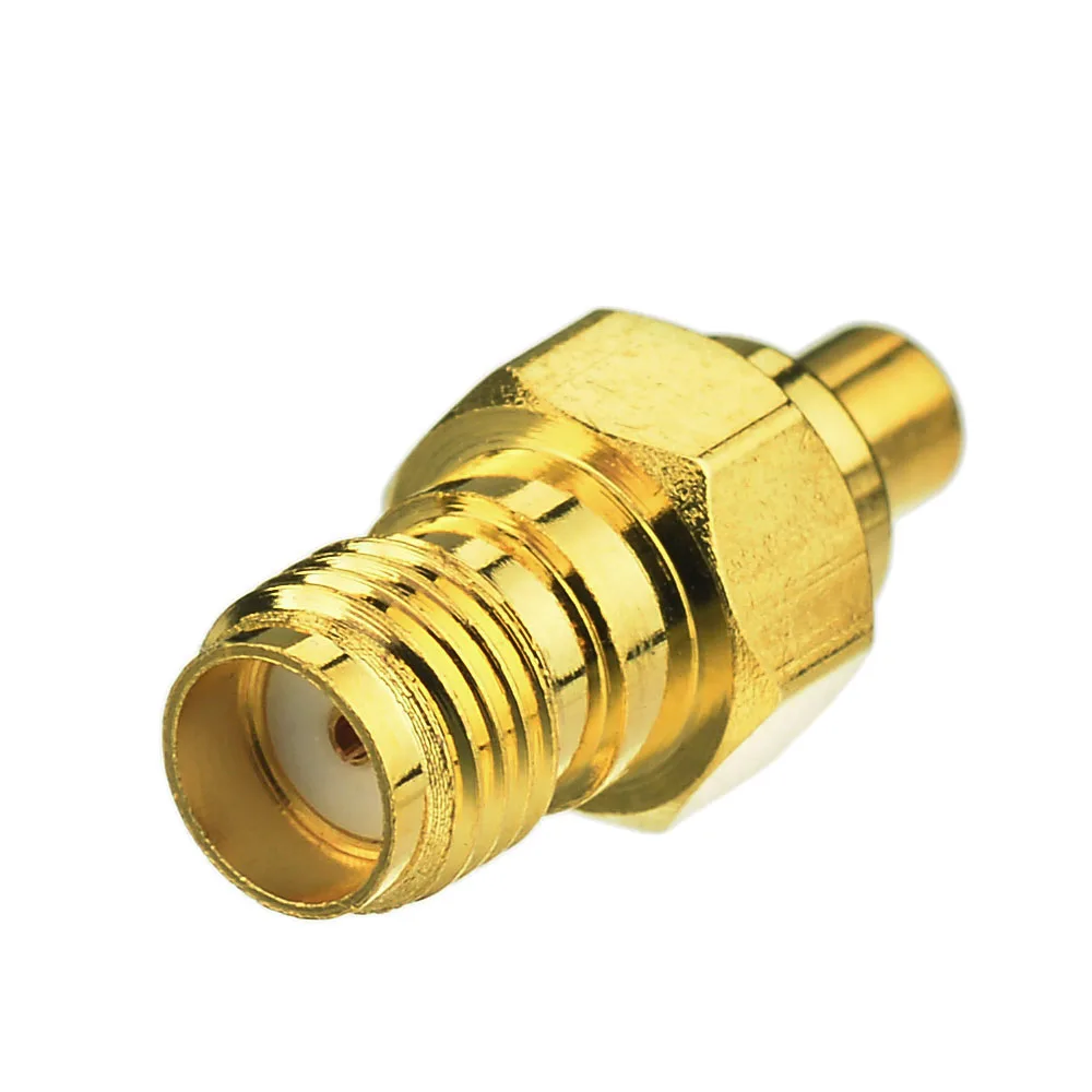 Superbat SMA-MMCX Adapter SMA Jack to MMCX Female Straight Goldplated RF Coaxial Connector