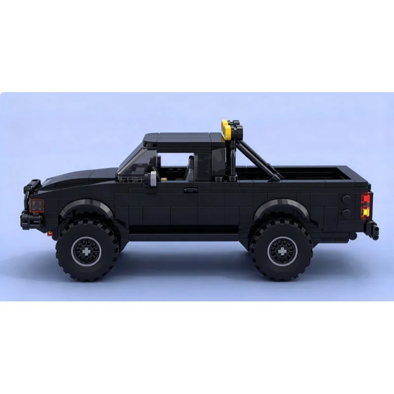 Building Block Model MOC-105929 Outdoor Forest Sports Transport Black Super Truck 434 Parts Creative Kids Christmas Toy Gift