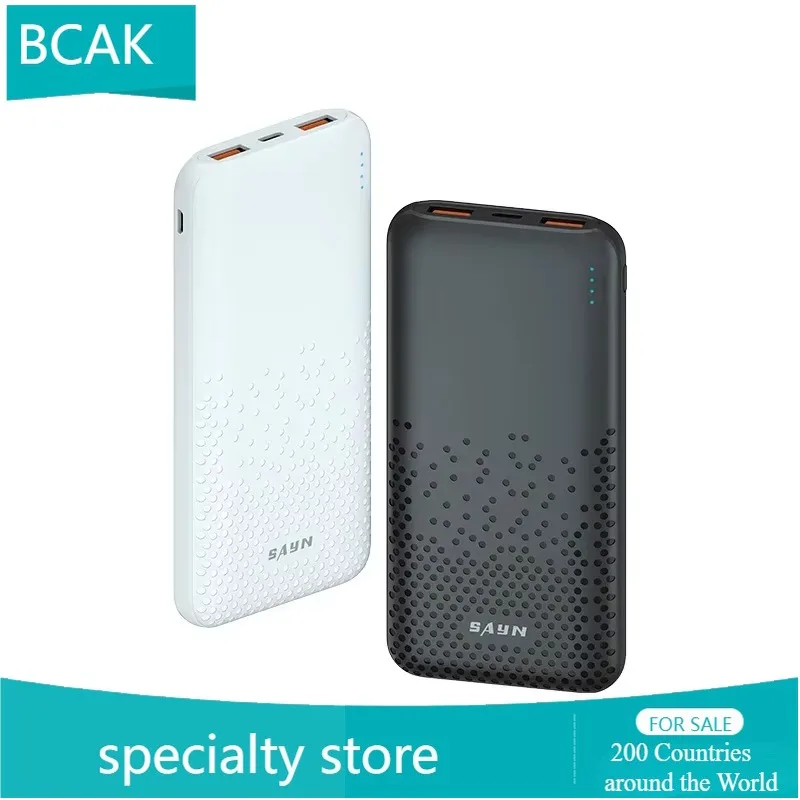 New Fast Charging Mobile Power Supply 10000 MAh Real Standard Polymer Battery BCAK Power Bank