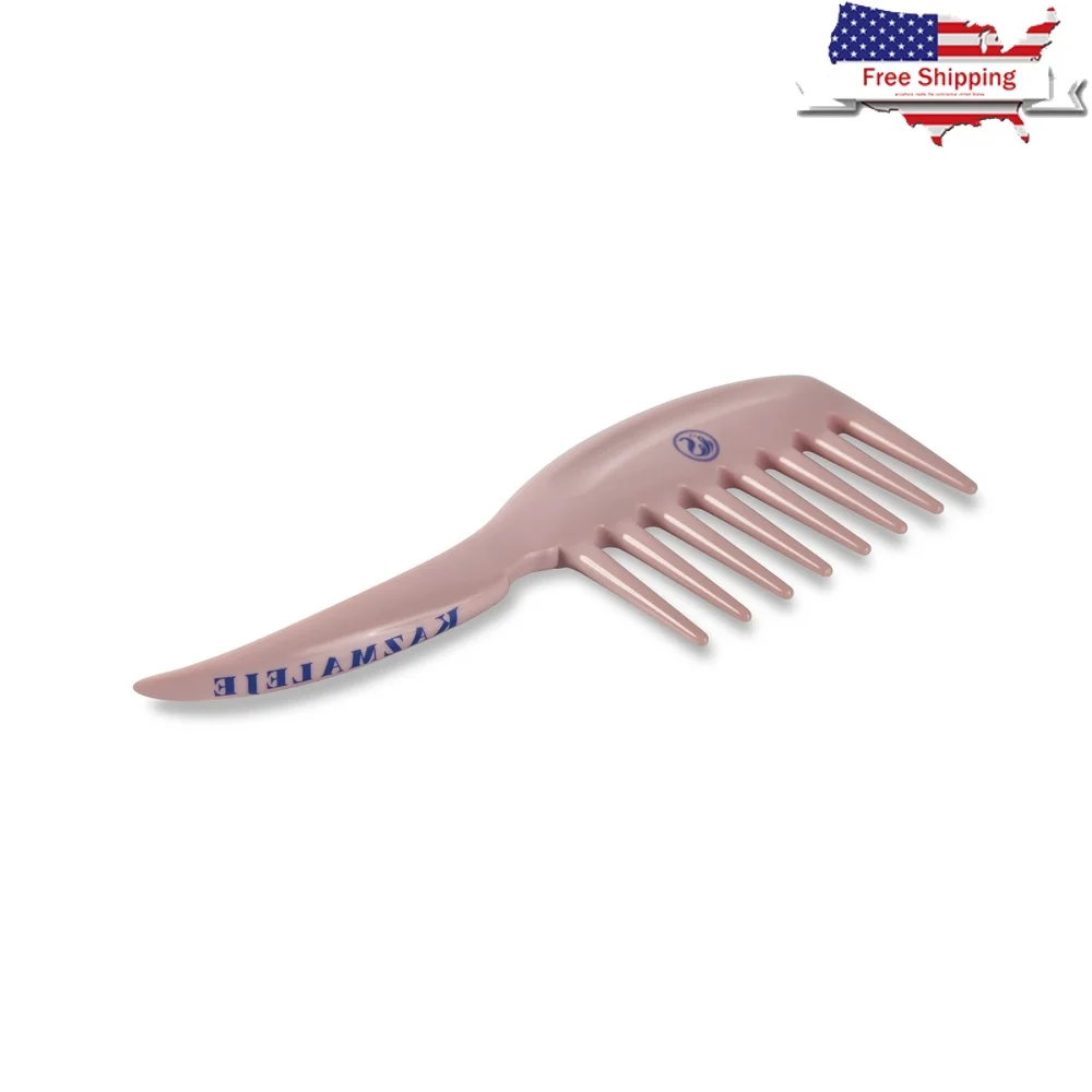 

Durable Wide Tooth Hair Comb Detangling Wet Dry Hair Gentle on Scalp Perfect Curls Wigs Extensions Sectioning 2-in-1 Design