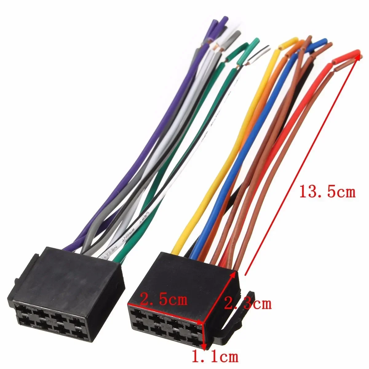 DC 12V Universal Wire Harness Adapter Connector Cable for Auto Car Stereo System Radio Wiring Connector Plug Car Accessories